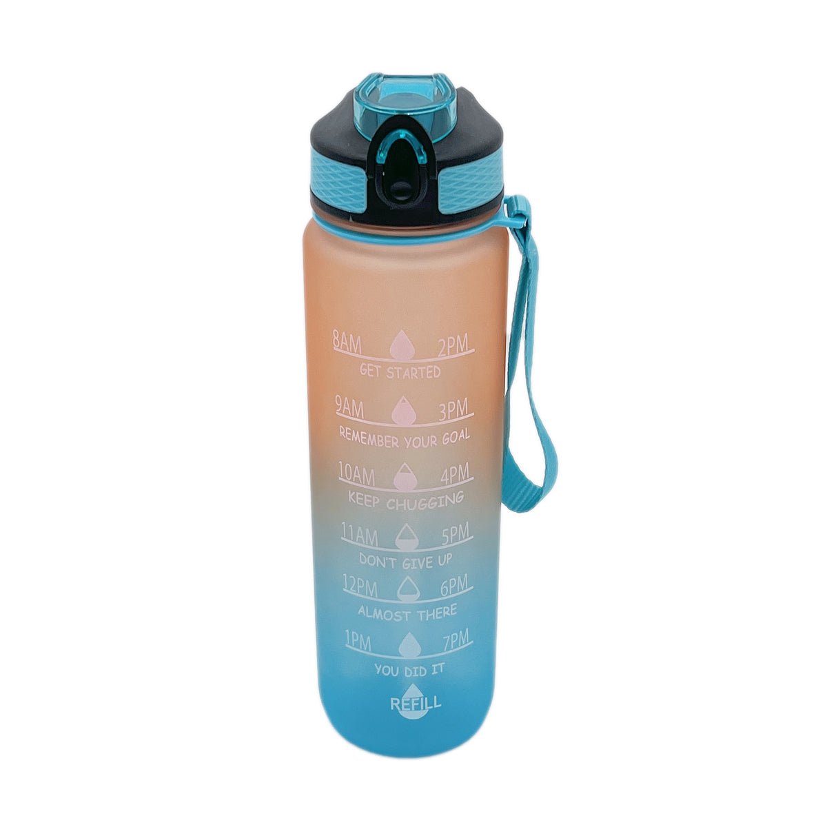 BEST Water Bottle with Straw, 32 Oz LEAK PROOF HIGH QUALITY WITH STRAP,  GIFTS