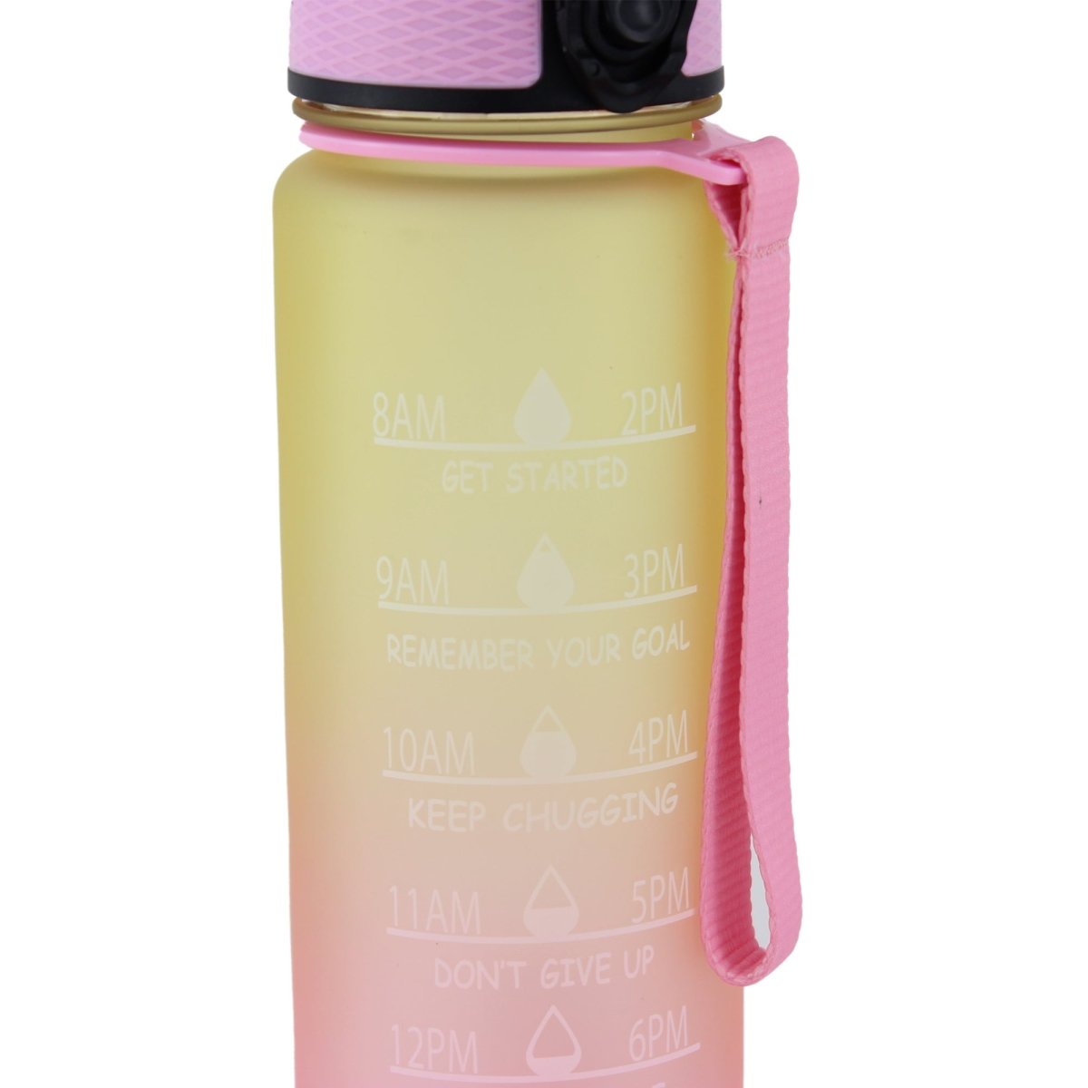 Water Bottle with Straw, 32oz/1 Liter BPA-Free Motivational Water Bottle, Water Bottle with Time Maker, for Bottled Joy Sports Jug, Leakproof Buckle