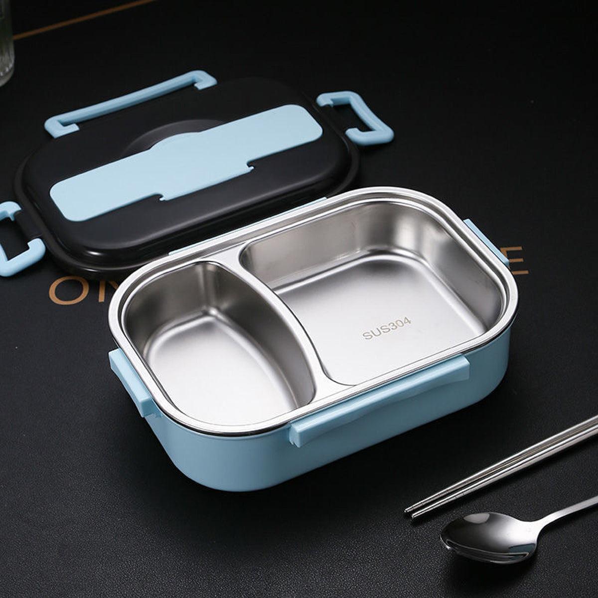 Bento Stainless Steel Lunch Box for Kids 2 Compartments